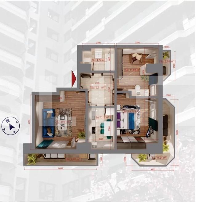 Apartament de vânzare 3 camere Copou - 122221AV | BLITZ Iași | Poza2