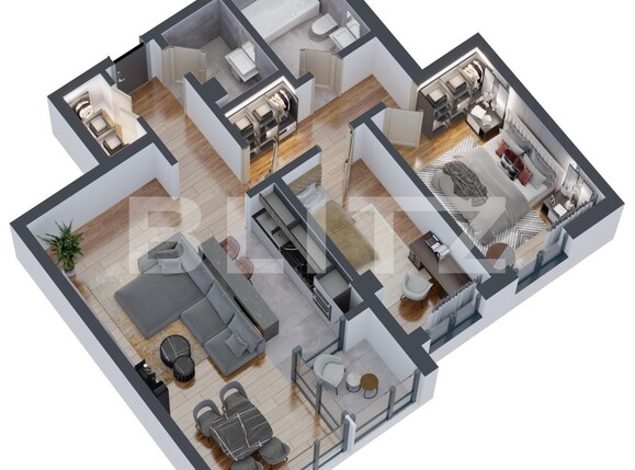 Apartament de vânzare 3 camere Dacia - 122301AV | BLITZ Iași | Poza3