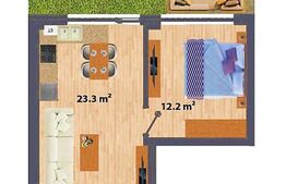 Apartament 2 camere, 46 mp, Capat CUG, FINALIZAT