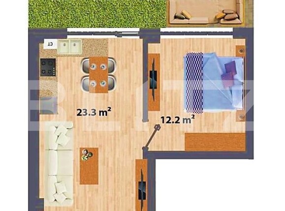 Apartament de vânzare 2 camere Cug - 122309AV | BLITZ Iași | Poza1