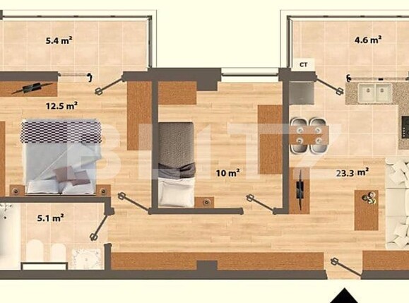 Apartament de vânzare 3 camere Valea Adanca - 122320AV | BLITZ Iași | Poza1