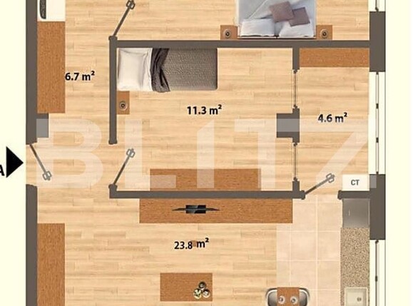 Apartament de vânzare 3 camere Valea Adanca - 122321AV | BLITZ Iași | Poza9