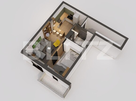 Garsonieră de vânzare Galata - 122338AV | BLITZ Iași | Poza1