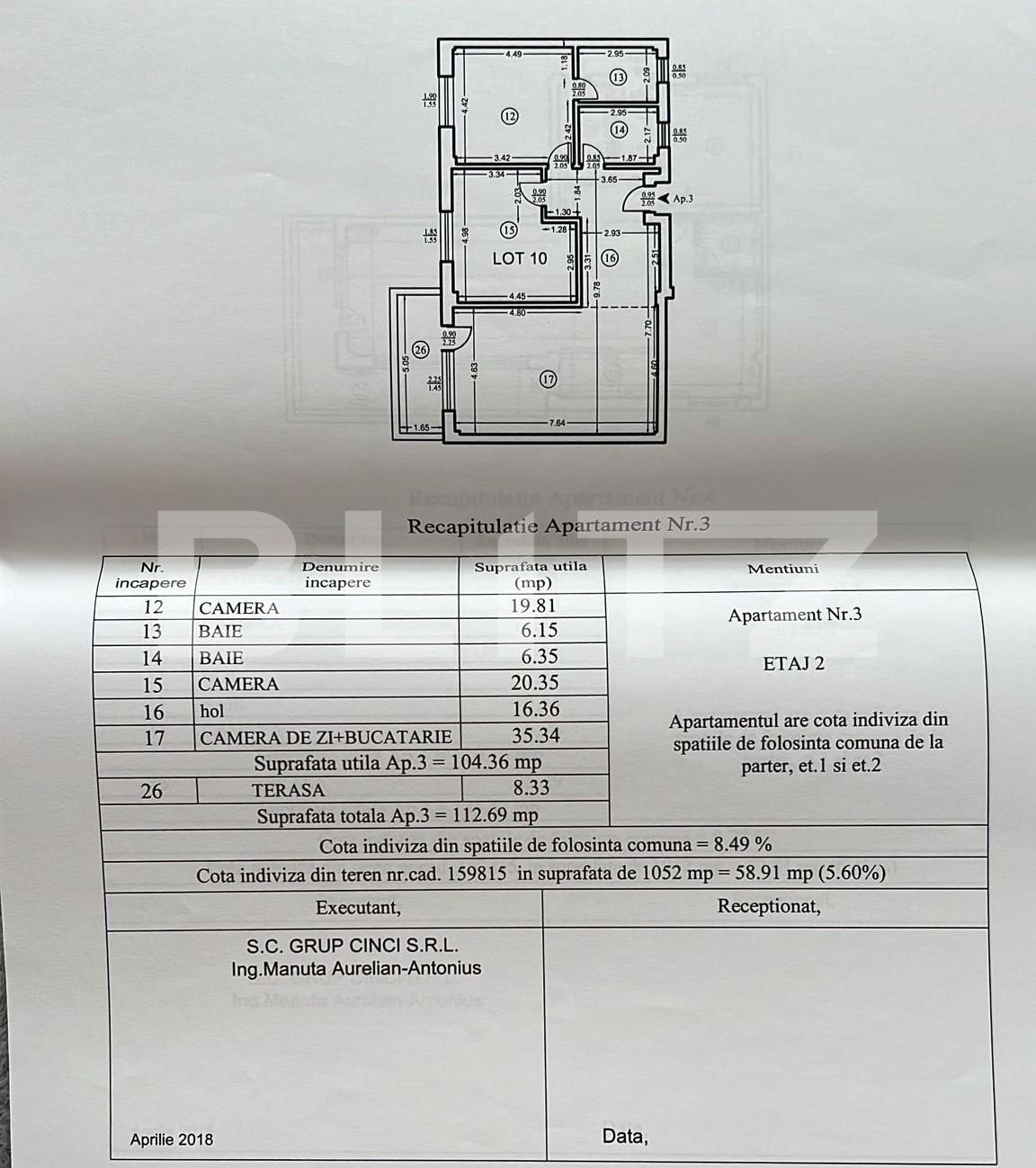 Apartament de vânzare 3 camere Bucium - 122382AV | BLITZ Iași | Poza1