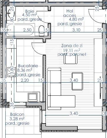 Garsonieră de vânzare Rediu - 122818AV | BLITZ Iași | Poza3