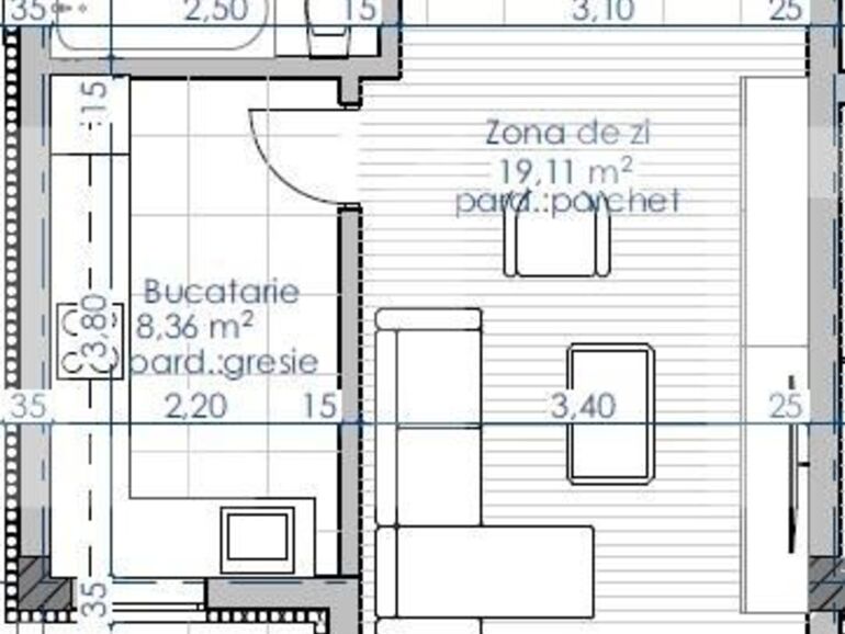 Garsonieră de vânzare Rediu - 122818AV | BLITZ Iași | Poza1