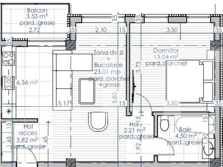 Apartament de vânzare 2 camere Rediu - 122819AV | BLITZ Iași | Poza2