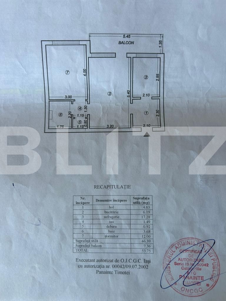 Apartament de vânzare 2 camere Tatarasi - 128727AV | BLITZ Iași | Poza1