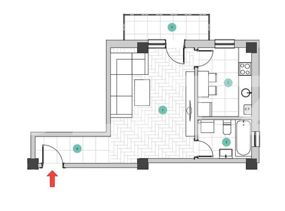 Garsonieră de vânzare Galata - 129687AV | BLITZ Iași | Poza7