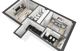 Apartament 2 camere, 57 mp, Galata