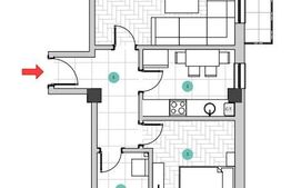 Apartament 2 camere, 57 mp, Galata