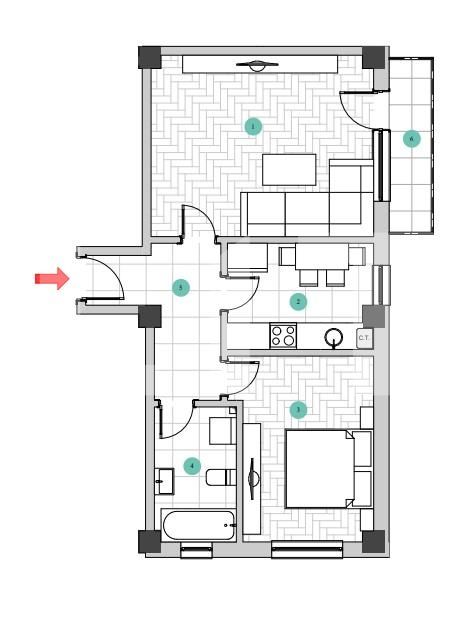 Apartament de vânzare 2 camere Galata - 129689AV | BLITZ Iași | Poza1