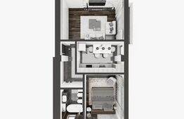 Apartament 2 camere, 55 mp, Galata