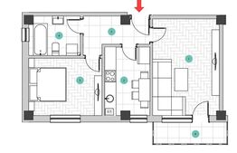 Apartament 2 camere, 55 mp, Galata