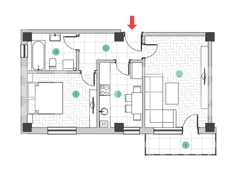 Apartament de vânzare 2 camere Galata - 129692AV | BLITZ Iași | Poza13