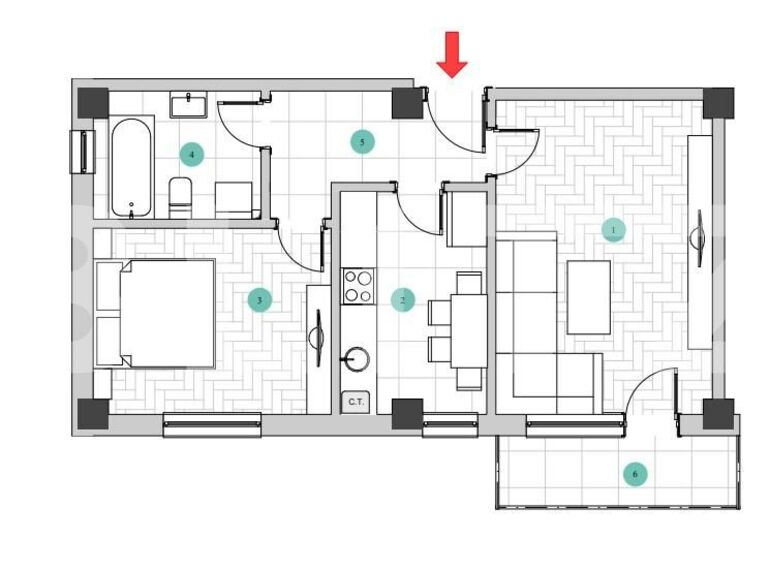 Apartament de vânzare 2 camere Galata - 129692AV | BLITZ Iași | Poza1