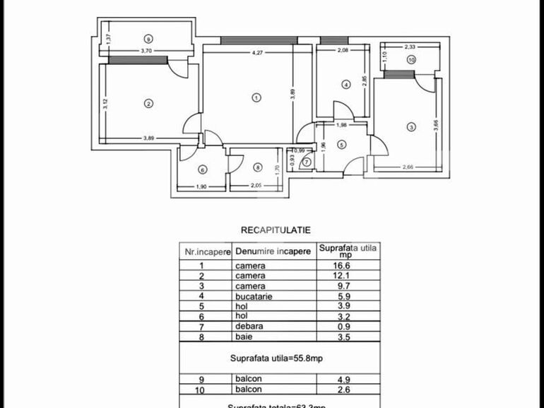 Apartament de vânzare 3 camere Podu Ros - 130125AV | BLITZ Iași | Poza1