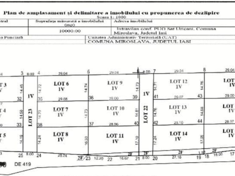 Teren de vânzare Miroslava - 131573TV | BLITZ Iași | Poza1