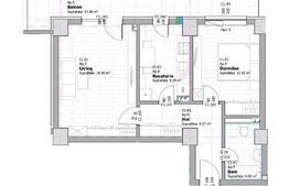 Apartament 2 camere, 53.03mp, decomandat, zona Tatarasi