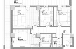 Apartament nou de 3 camere, 72.12mp, decomandat, zona Tatarasi