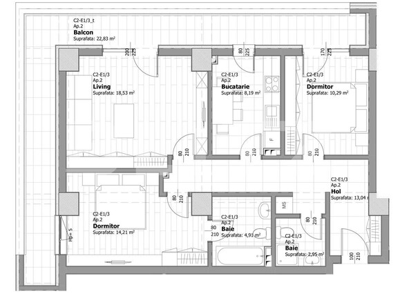 Apartament de vânzare 3 camere Tatarasi - 133811AV | BLITZ Iași | Poza2