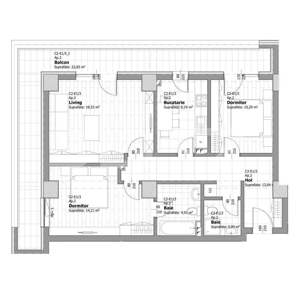 Apartament de vânzare 3 camere Tatarasi - 133811AV | BLITZ Iași | Poza2