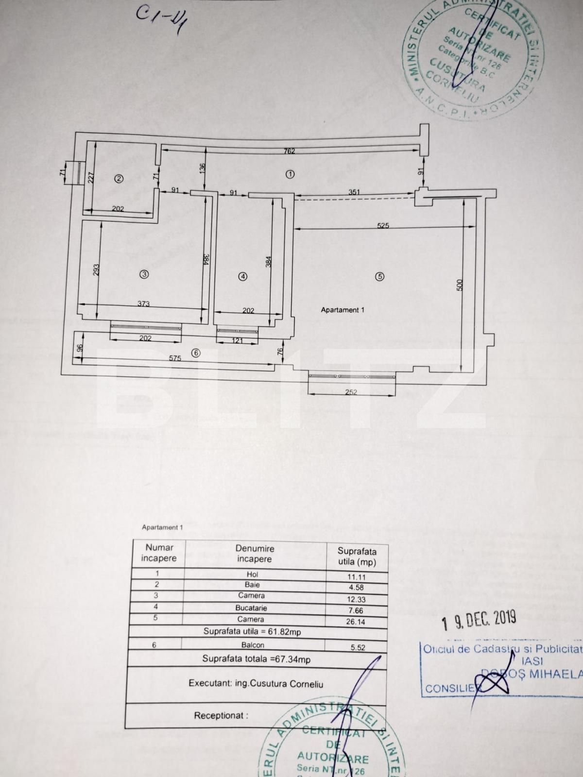 Apartament de vânzare 2 camere Cug - 135609AV | BLITZ Iași | Poza1