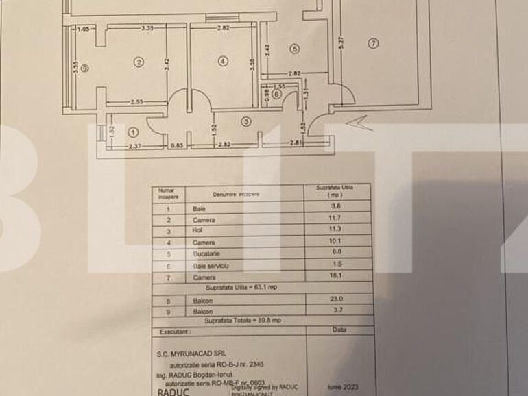 Apartament de vânzare 3 camere Frumoasa - 136187AV | BLITZ Iași | Poza1