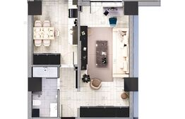 Apartament de 1 camera, 45 mp, zona Cug