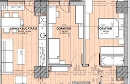 Apartament de 3 camere,65.2 mp utili, bloc nou, zona Cug