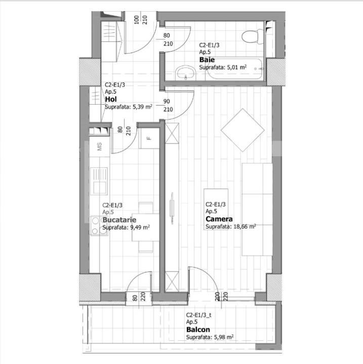 Garsonieră de vânzare Tatarasi - 141492AV | BLITZ Iași | Poza2