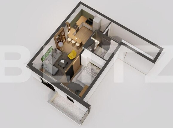 Garsonieră de vânzare Galata - 142460AV | BLITZ Iași | Poza1