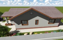 Casa plan parter 96 mp, teren de 500 mp, Valea Adanca