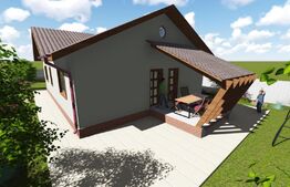 Casa plan parter 96 mp, teren de 500 mp, Valea Adanca