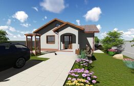 Casa plan parter 96 mp, teren de 500 mp, Valea Adanca