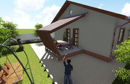 Casa plan parter 96 mp, teren de 500 mp, Valea Adanca