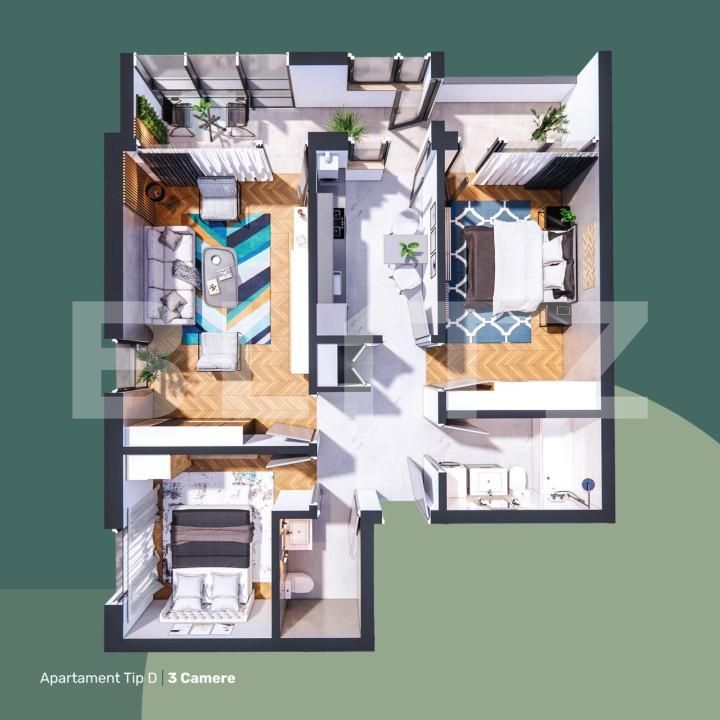 Apartament de vânzare 3 camere Hlincea - 145781AV | BLITZ Iași | Poza1