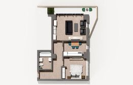 Apartament de 2 camere, decomandat, 54.47mp, Nicolina