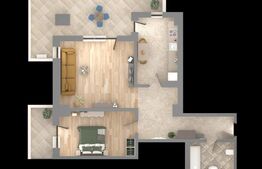 Apartament 2 camere D, 58.05 mp, 13.5mp terasa, zona Nicolina