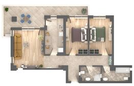 Apartament 3 camere, 99.91 mp, decomandat, Zona Nicolina