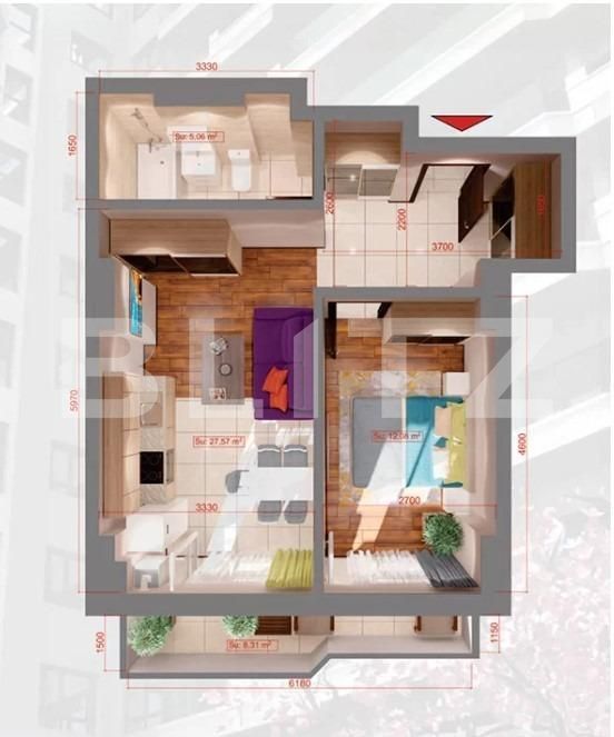 Garsonieră de vânzare Copou - 146132AV | BLITZ Iași | Poza2