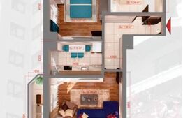 Apartament 2 camere, 64mp, zona Copou