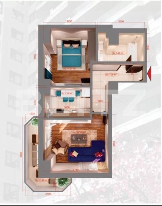 Apartament de vânzare 2 camere Copou - 146134AV | BLITZ Iași | Poza2