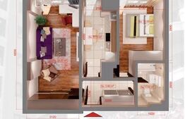 Apartament 2 camere, 65mp, zona Copou