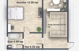 Apartament 2 camere, 57 mp, zona Miroslava