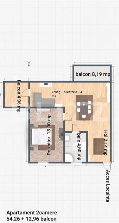 Apartament de vânzare 2 camere Miroslava - 146141AV | BLITZ Iași | Poza1