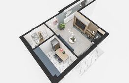 Apartament 1 camera, 42 mp, Galata