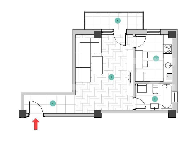 Garsonieră de vânzare Galata - 146150AV | BLITZ Iași | Poza7