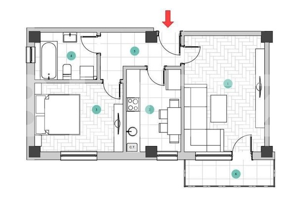 Apartament de vânzare 2 camere Galata - 146152AV | BLITZ Iași | Poza13