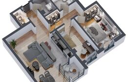 Apartament 3 camere, 82mp, Dacia